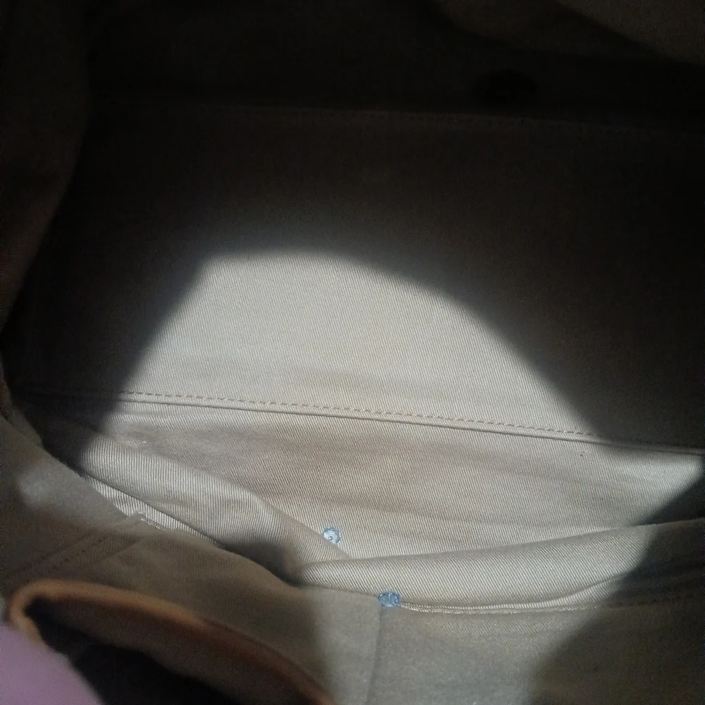 MCM Cognac and Black Logo Satchel - Picture 5 of 8